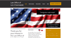 Desktop Screenshot of lessosnowskilaw.com